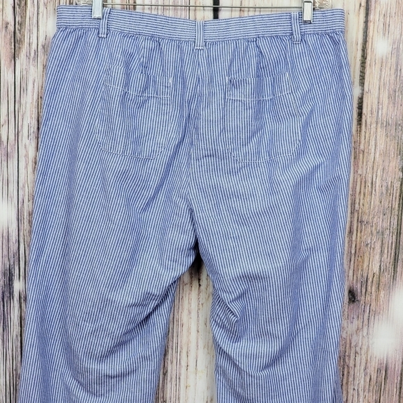 Talbots Linen Stripe The Easy Drawstring Pant - Picture 6 of 12